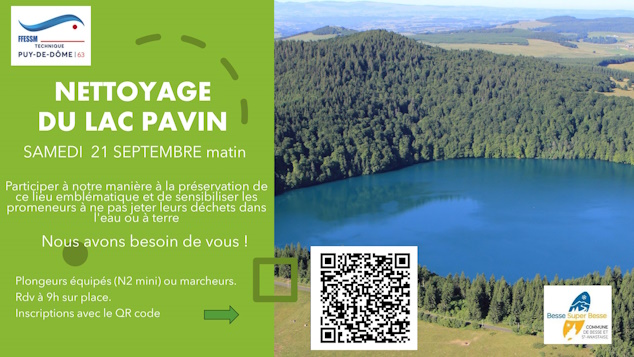 Nettoyage DU LAC PAVIN 24